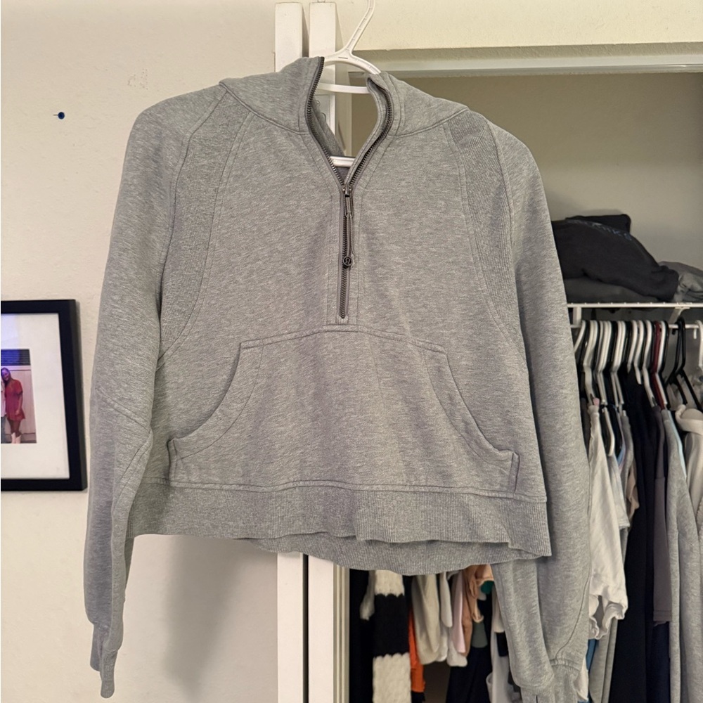 Lululemon Gray Half-Zip Hoodie